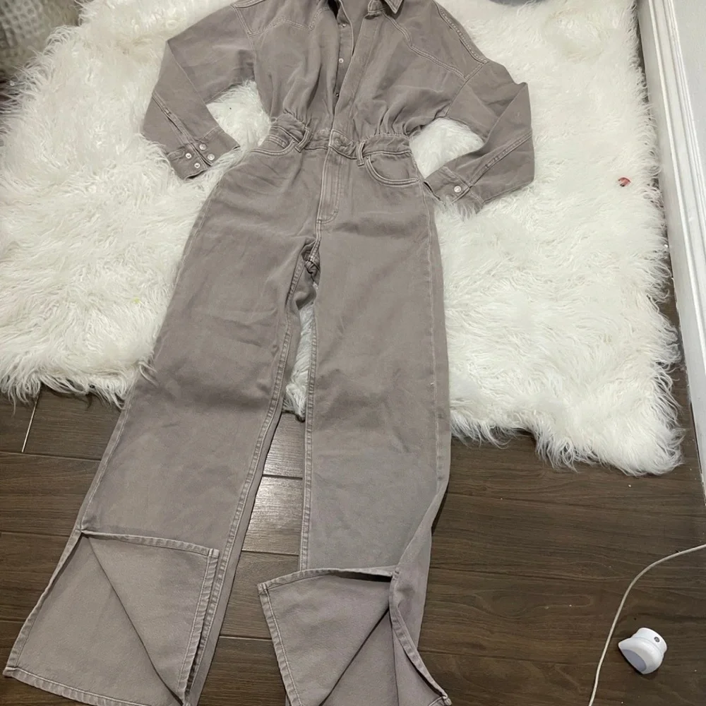 Zara Taupe Jumpsuit - Picture 2 of 4